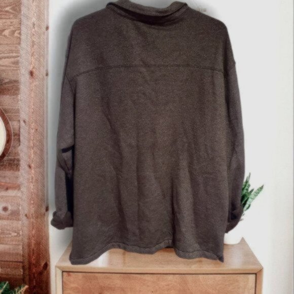 Mens Columbia Great Hart Mountain Shirt Jacket in Cordovan Heather- - Picture 6 of 16